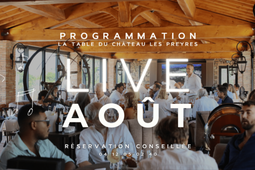 LIVE AOÛT &#8211; Programmation Table du Château