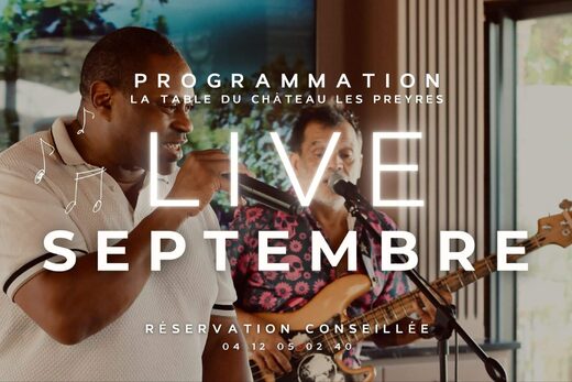 live septembre programmation