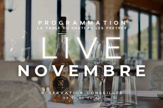 LIVE NOVEMBRE &#8211; PROGRAMMATION