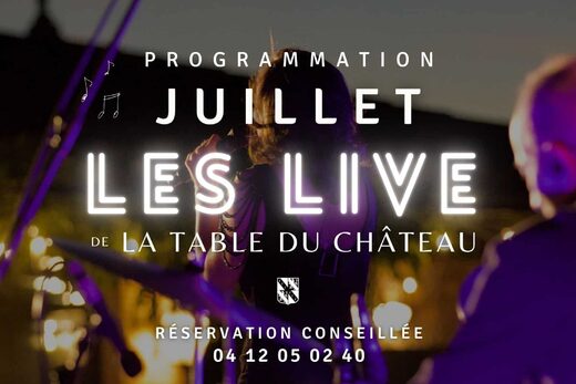 LIVE JUILLET &#8211; programmation