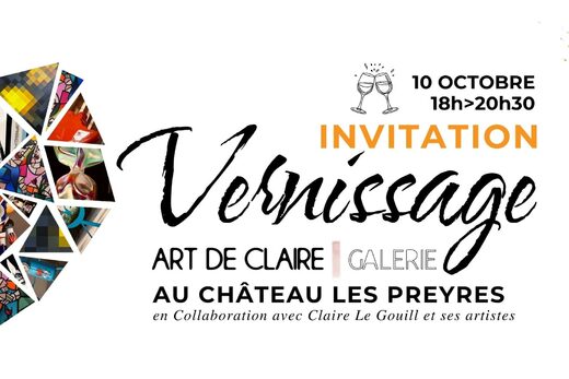 Vernissage aux Preyres &#8211; Art de Claire